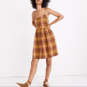SOLD Madewell Plaid Cami Babydoll Dress